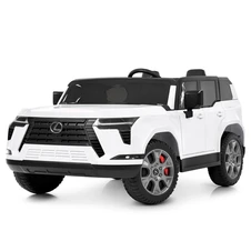 Детский электромобиль M 6409EBLR-1 белый двухместный Lexus купить
