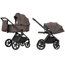Универсальная коляска 2 в 1 Carrello Ultimo CRL-6701 Lucky Brown коричневая с дождевиком фото 11