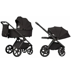 Универсальная коляска 2 в 1 Carrello Ultimo CRL-6701 Sable Black черная с дождевиком фото 11