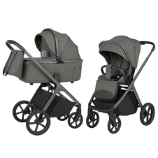 Универсальная коляска 2 в 1 Carrello Vector CRL-6700 Calm Green темно-зеленая с дождевиком фото 11