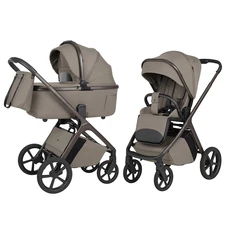 Универсальная коляска 2 в 1 Carrello Vector CRL-6700 Flannel Beige бежевая с дождевиком фото 11