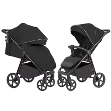 Прогулочная коляска Carrello Bravo CRL-5515 Pure Black черная с чехлом на ножки фото 11