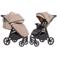 Прогулочная коляска Carrello Bravo CRL-5515 Royal Beige бежевая с чехлом на ножки фото 11