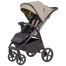 Прогулочная коляска Carrello Bravo CRL-5515 Sable Beige серо-бежевая с чехлом на ножки