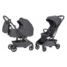 Универсальная коляска 2 в 1 Carrello Magia CRL-6655 Elm Grey серая с сумочкой фото 11