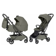 Универсальная коляска 2 в 1 Carrello Magia CRL-6655 Malted Green зеленая с сумочкой фото 11
