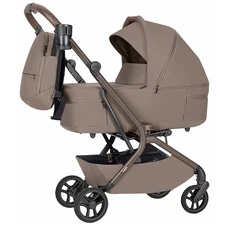 Универсальная коляска 2 в 1 Carrello Magia CRL-6655 Cocoa Beige коричневая с сумочкой
