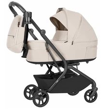 Универсальная коляска 2 в 1 Carrello Magia CRL-6655 Laguna Beige светло-бежевая с сумочкой