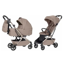 Универсальная коляска 2 в 1 Carrello Magia CRL-6655 Spice Beige бежевая с сумочкой фото 11