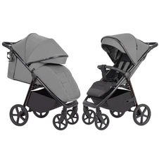 Прогулочная коляска Carrello Bravo CRL-5515 Forest Grey серая с чехлом на ножки фото 11