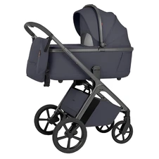 Универсальная коляска 2 в 1 Carrello Vector CRL-6553 Plum Grey серая с люлькой и прогулочным блоком