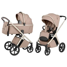 Универсальная коляска 2 в 1 Carrello Vector CRL-6553 Walnut Beige светло-коричневая с люлькой и прогулочным блоком фото 11