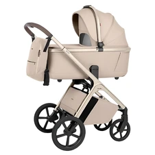 Универсальная коляска 2 в 1 Carrello Vector CRL-6553 Seashell Beige бежевая с люлькой и прогулочным блоком