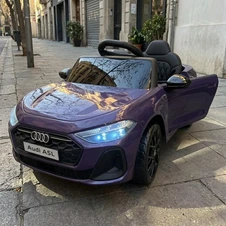 Детский электромобиль Audi M 6506EBLR-9 фиолетовый два двигателя по 35 Вт