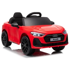Детский электромобиль Audi M 6506EBLR-3 красный два двигателя по 35 Вт фото 33