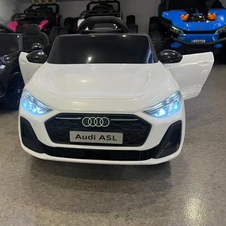 Детский электромобиль Audi M 6506EBLR-1 белый два двигателя по 35 Вт купить