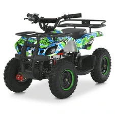 Подростковый квадроцикл HB-EATV1000N-4-5 сине-зеленый двигатель 1000 Вт
