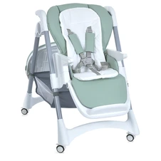 Стульчик для кормления El Camino Steady ME 1177 Total Gray темно-серый с колесиками купить