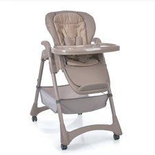 Стульчик для кормления El Camino Steady ME 1177 Taupe Beige серо-бежевый с колесиками