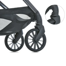 Универсальная коляска 2 в 1 El Camino Riviera ME 1183 Dark Chocolate темно-коричневая с люлькой и блоком фото 16