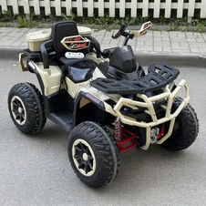 Детский квадроцикл на аккумуляторе M 6316EBLR-13 бежевый с пультом фото 11