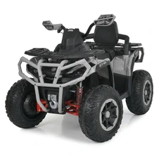 Детский квадроцикл на аккумуляторе M 6316EBLR-11 серый с пультом фото 33