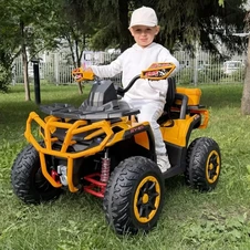 Детский квадроцикл на аккумуляторе M 6316EBLR-6 желтый с пультом фото 11