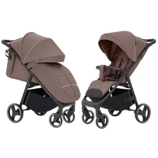 Прогулочная коляска Carrello Bravo CRL-8512 Fawn Beige коричневая с регулируемой ручкой купить