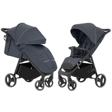 Прогулочная коляска Carrello Bravo CRL-8512 Timber Grey серая с регулируемой ручкой фото 11
