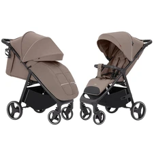 Прогулочная коляска Carrello Bravo CRL-8512 Castle Beige светло-коричневая с регулируемой ручкой фото 11