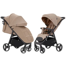 Прогулочная коляска Carrello Bravo CRL-8512 Deep Beige бежевая с регулируемой ручкой фото 11