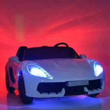 Двухместный детский электромобиль M 4055AL-8 Porsche розовый с надувными колесами фото 77