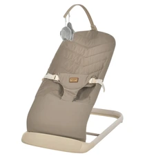 Детский баунсер El Camino Izzy ME 1178-1 Vanilla Beige темно-бежевый с подвесными игрушками