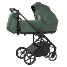 Универсальная коляска 2 в 1 Carrello Alfa CRL-6522 NC Meadow Green зеленая с люлькой и прогулочным блоком