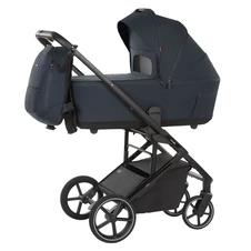 Универсальная коляска 2 в 1 Carrello Alfa CRL-6522 NC Denim Blue синяя с люлькой и прогулочным блоком