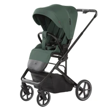 Универсальная коляска 2 в 1 Carrello Alfa CRL-6522 NC Rock Black черная с люлькой и прогулочным блоком фото 11