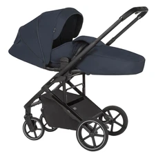Универсальная коляска 2 в 1 Carrello Alfa CRL-6522 NC Rock Black черная с люлькой и прогулочным блоком купить