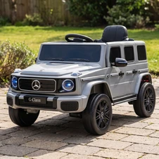 Детский электромобиль JJ2580EBLR-11(24V) серый Mercedes с 4 моторами по 35 Вт
