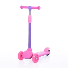 Детский самокат iTrike JR3-198-P розовый с подсветкой колес