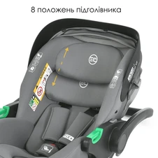 Детское автокресло El Camino i-Fix+ ME 1110 Special Pearl светло-бежевое фото 88