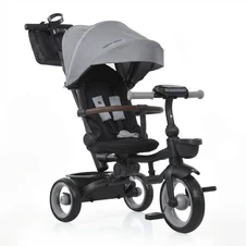 Трехколесный велосипед MT 1038-1 Medium Gray серый с ручкой и поворотным сиденьем