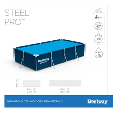 Каркасный бассейн Bestway 56405, 400 х 211 х 81 см. фото 32
