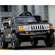Детский электромобиль M 3403 EBLR-2 Hummer, мягкое сиденье, черный фото 11