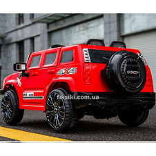 Детский электромобиль M 3403 EBLR-3 Hummer, мягкое сиденье, красный фото 11