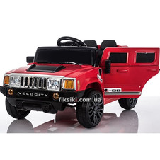 Детский электромобиль M 3403 EBLR-3 Hummer, мягкое сиденье, красный фото 33
