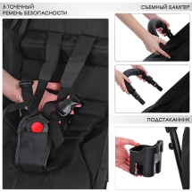 Коляска детская M 3548-2-3 YOGA прогулочная, Минни купить