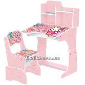 Детская парта W 2071-48-3 Хелло Китти, со стульчиком, розовая