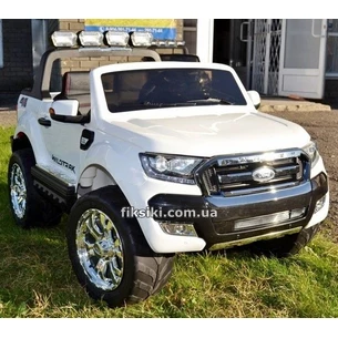 Детский электромобиль M 3573 EBLR-1 Джип Ford Ranger, кожаное сиденье, белый