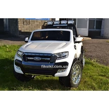 Детский электромобиль M 3573 EBLR-1 Джип Ford Ranger, кожаное сиденье, белый купить