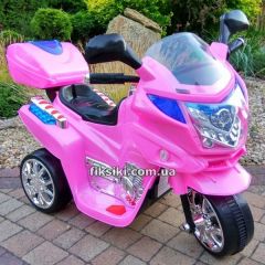 Детский мотоцикл M 0638 на аккумуляторе, розовый